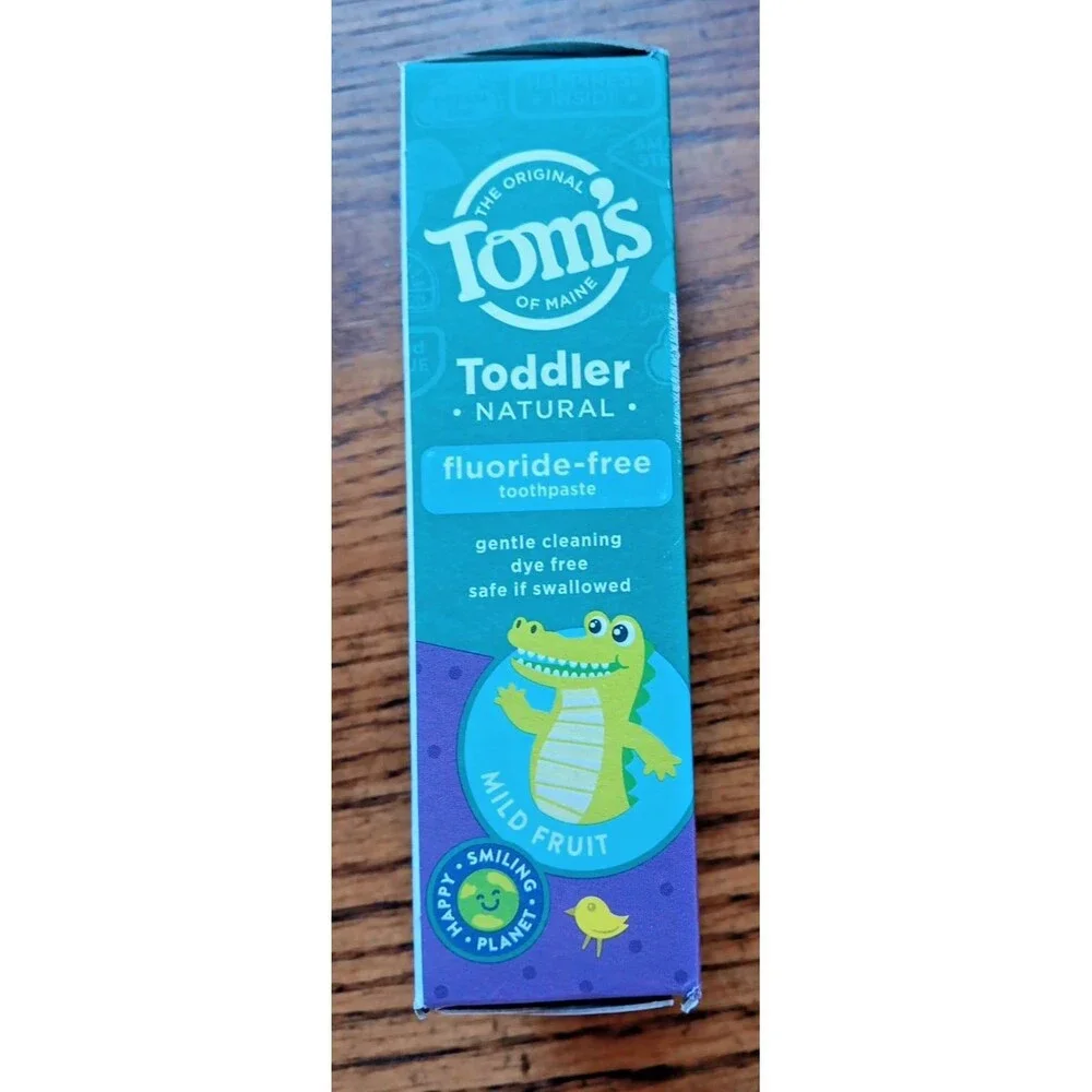 Toms  Natural Toddler Training Toothpaste Mild Fruit Fluoride Free 1.75 Ounce